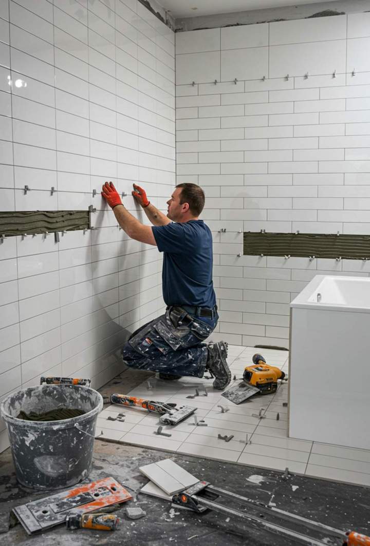 Pose céramique douche Montréal