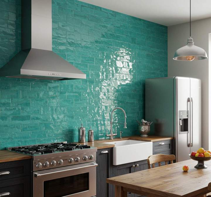 Pose de carrelage sur mesure pour cuisine